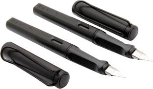 Ledos Set Of 2 Charcoal Black Fine Nib Fountain Pen