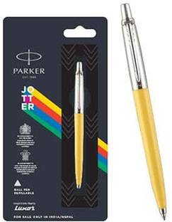 PARKER Jotter Originals Chrome Trim | Yellow Body Color| Ball Pen