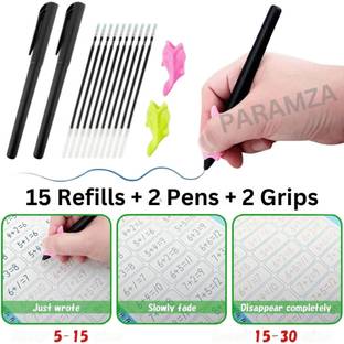 PARAMZA Magic Pens & Refills for Reusable Pen of Invisible Ink,Writing Pen Grip Refill