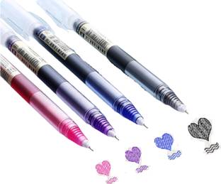 SAH Rolling Ball Pens, Quick-Drying Ink 0.5 mm Extra Fine Point Pens Ball Pen