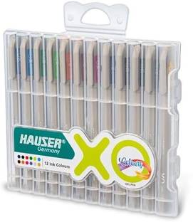 HAUSER XO Multicolor Gel Pen with Hard Box Case | Sleek Body & Minimalistic Design Gel Pen
