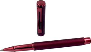 auteur Focus Red Color Velvet Finish Designer Metal Body 0.5mm Fine nib Ball Pen