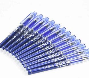 Poohan CUTE Blue Ink Erasable Gel Pen with attached Magic Wipe Eraser 0.5mm Nib Size Gel Pen