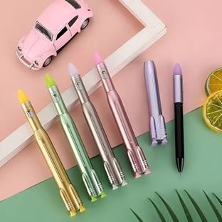 Barbarik Rocket Shape LED Light Ballpoint Pen- Writing Fluently, Comfortable Grip Gel Pen