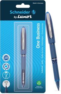 Schneider By Luxor One Business | Cone Tip | 0.6 mm | 2200 Meters Writing Length | Waterproof Ink Roller Ball Pen