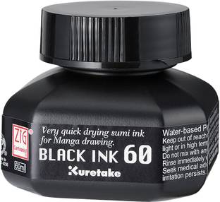 Zig KURETAKE CARTOONIST BLACK INK 60 ML Ink Bottle