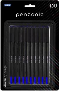 Pentonic 0.7 mm Ball Pen Blister Pack | Sleek Matte Finish Body, Effortless Writing Ball Pen