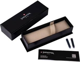 SHEAFFER VFM | E9405 Matte Black With Chrome-Plated Trim (Fine Nib) | Premium Fountain Pen