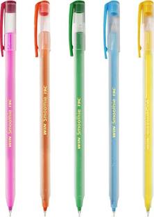 Win Smoothie 80 Blue Pens | 0.7 mm Tip | Smooth Writing | One Time Use | Use & Throw Ball Pen