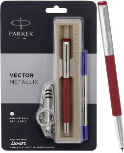 PARKER Vector Metallix Roller Ball Pen With Swiss Knife Pen Gift Set
