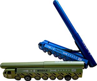 TECHNOCHITRA Ultimate Missile Launcher Pen | Missile Shape Pen for Kids Ball Pen