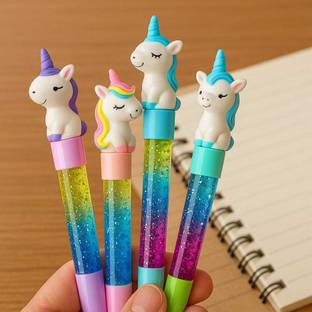 SUHANI COLLECTIONS Unicorn Magic Collection Unicorn Glitter Gel Pen for Kids Gel Pen