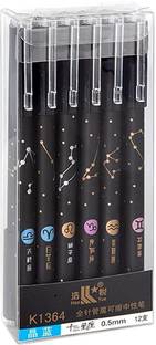 fixer Space Themed Erasable Pen With Assorted Eraser Smudge Proof Gel Pen