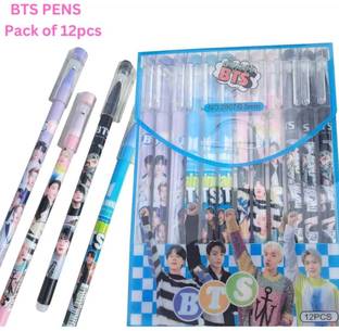AARNASHOPPE BTS ERASEABLE GEL PEN PACK OF 12 PCS Gel Pen