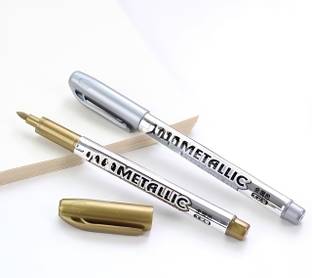 triple paper Metallic Pen Gold & Silver Outline Pen DIY Paint Pen Meker Pen Gel Pen