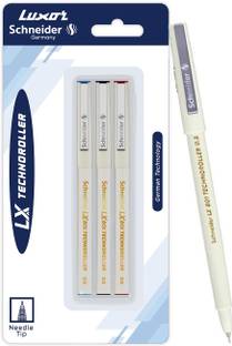 LUXOR Schneider LX Technoroller-801| 0.5 mm tip| German Technology| 100% Liquid Ink Roller Ball Pen