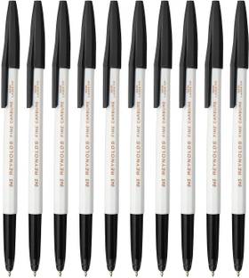 Reynolds 045 Ball Pen Pack Of 10 Black Fine Point (0.7mm) Ball Pen