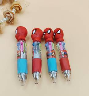 Paper Bear Spiderman Theme Small 4-in-1 Pen Ball Pen