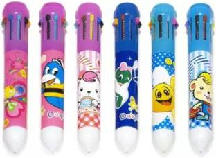 PADORA 10 in 1-color ballpoint pen Student push-type colored pen Multi-function Ball Pen