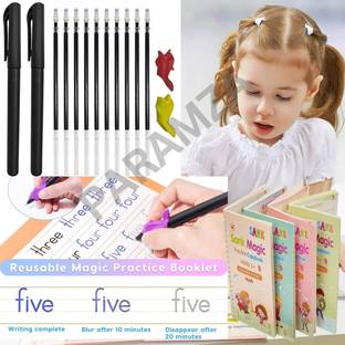 PARAMZA Magic Pens & Refills for Reusable Pen of Invisible Ink,Writing Pen Grip Refill
