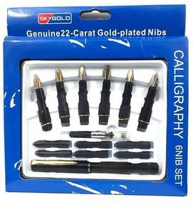 BM RETAIL 1 pcs Calligraphy Pen Script with 6 NIB Set Small Lettering Pen Set 6 Ball Pen