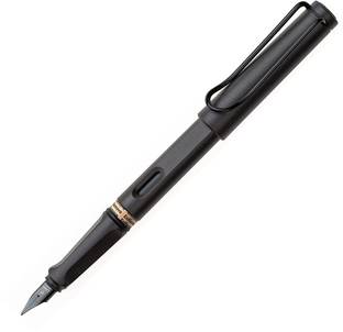 LAMY Safari Extra Fine Nib Fountain Pen | Charcoal Body, Smooth & Refillable Ink Fountain Pen