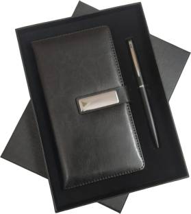Giftana 2 in 1 Journal Notebook Diary with Pen Gift Set , Employee Welcome Kit Roller Ball Pen