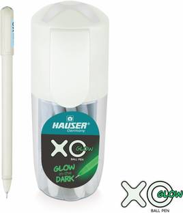HAUSER XO Glow in Dark Ball Pen Pack of 20 in Pen Shape Jar Packaging Ball Pen