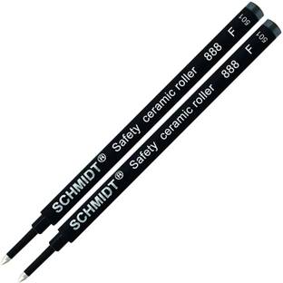 Levin 2 Pack - Schmidtt 888 Black Fine Roller Ball Pen Refill