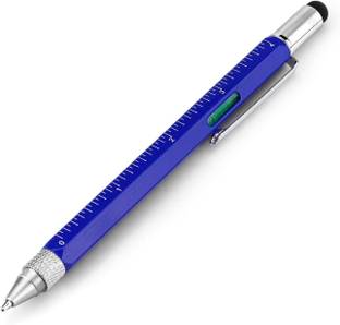 MILLENSIUM Multifunction 6 in 1 Tool Pen with Ballpoint Pen, Touch Screen, Ruler, Spirit Ball Pen