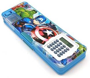 Royal krafts Calculator Captain America Art Plastic Pencil Box
