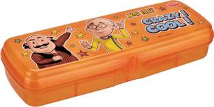 Pratap Go School Jr Motu Patlu Art Polypropylene Pencil Box
