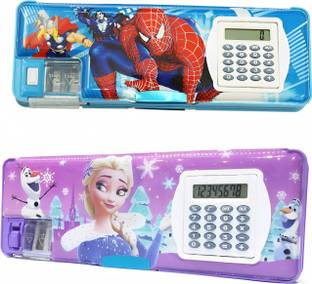 Toygenic Calculator Compass For Kids calculator compass Art Plastic Pencil Boxes