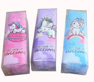 NAVDEEP COLLECTION Unicorn Unicorn Art Pure Leather Pencil Box