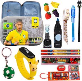 Prezzie Villa Neymar Lover Art Combo Football Theme Soccer Stationery for Kids 16 pieces