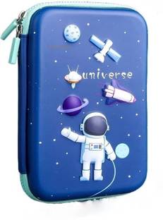 एआर ज्यूइट मैन्शन Space Theme 3D Big Pencil Case Pouch School Stationery Large Capacity Big Pouch 3D आर्ट EVA पेंसिल बॉक्स