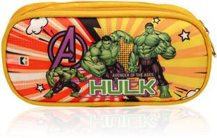 DISNEY Pencil Pouch Marvel Hulk Art Polyester Pencil Box