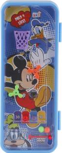 SKI Cruze Pinball Game Pencil Box with Password Number Lock MICKEY Art Plastic Pencil Box