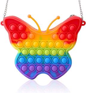 AASEFLEX Women Girls Kids, pop it Pouch Pop It Bag pink Art Artificial Leather Pencil Box