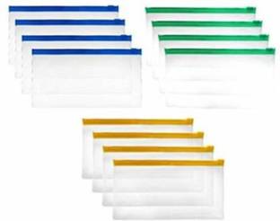 Andix Premium quality travle pouch for boys and girls pencil case Zip lock pouch Art Plastic Pencil Boxes