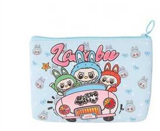 AtRate Zipper Labubu Pencil Pouch for Kids Labubu Art Artificial Leather Pencil Box