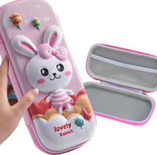 LeZoir 3d pencil case rabbit Art EVA Pencil Box