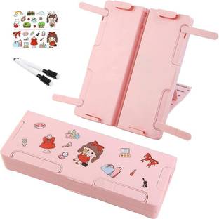 arkit 2 In 1 Foldable Pencil Box With Book Stand Geometry Box