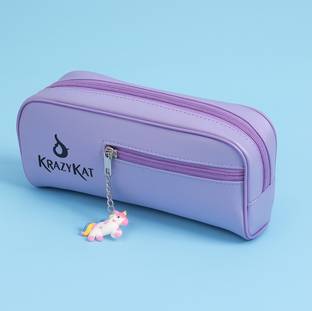 Asmirahcreation Krazy pencil case for school students for organizing stationeries Printed Art Artificial Leather Pencil Box