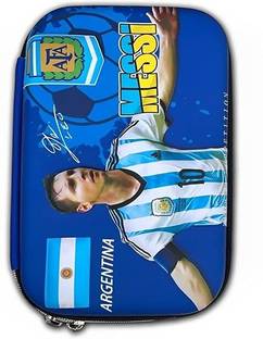 RINGHAS Messi Pencil Pouch Stationary Organizer for Kids // Pencil Pouches for Boys Students Art EVA Pencil Box