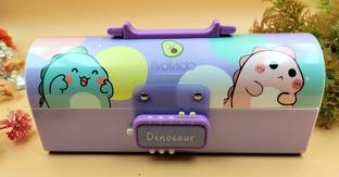 Paper Bear Multi-Function Storage Bag Secret Compartment Pencil Box Multi-Layer Password Protected Pencil Box Art Plastic Pencil Box