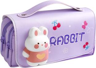 arthasya 3D Rabbit Pencil Pouch for Girls & Boys rabbit Art Plastic Pencil Box