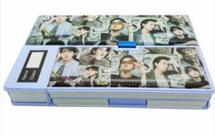 Qurbat BTS Army BTS Army Geometry Box Art Plastic Pencil Box