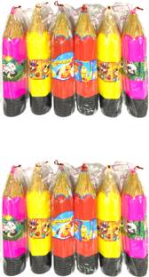 Home Store India Pencil Shape Pouch Combo Pack for Kids Return Gift Boys & Girls Stationery Case Cartoon Art Plastic Pencil Boxes