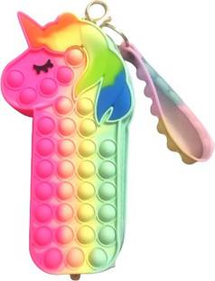 SDA Traders unicorn pop it pink pop it fidget Art EVA Pencil Box